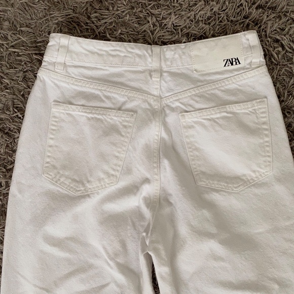 ZARA White Ripped Jeans - Picture 5 of 6